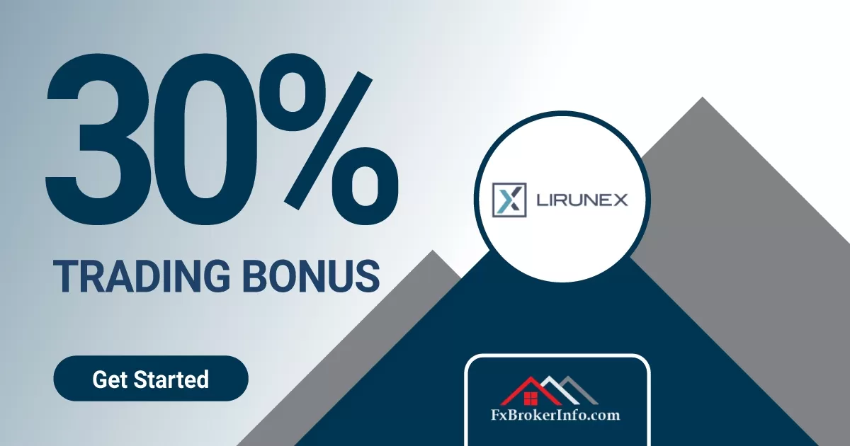 Lirunex 30% Forex trading Bonus