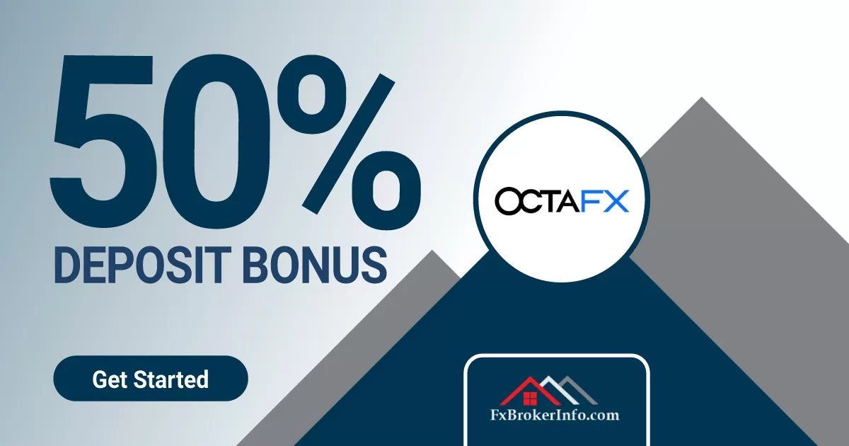 OctaFX 50% bonus on each deposit for each trader