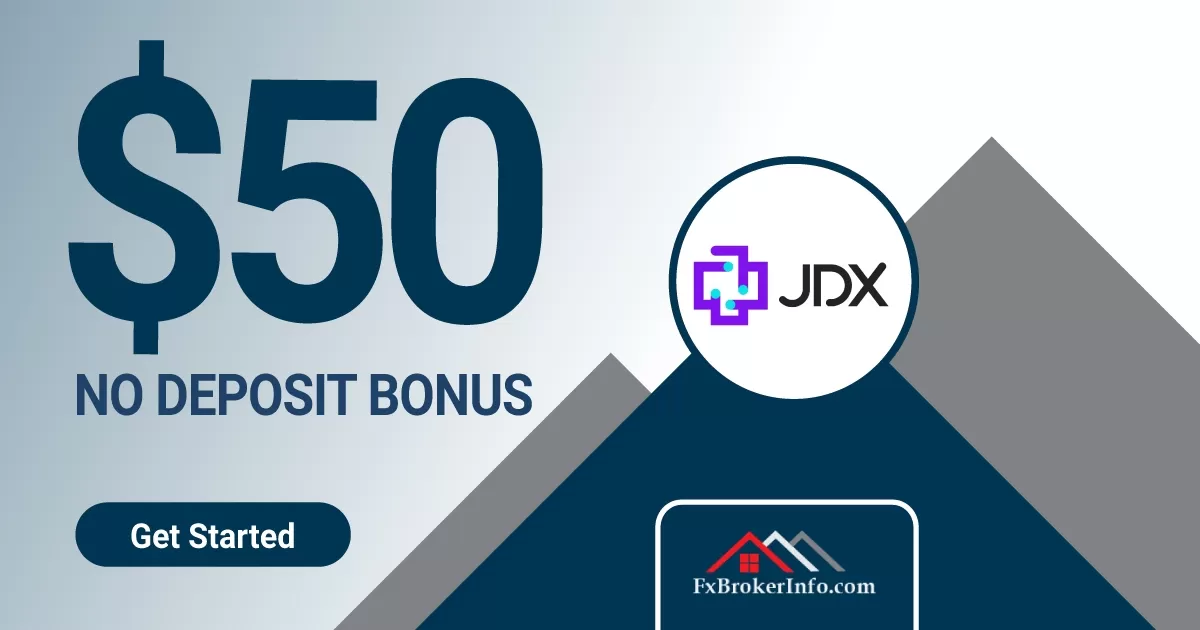Get JDX Forex $50 No Deposit Bonus