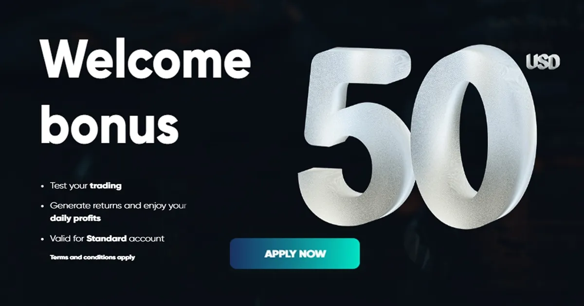 KaiaFX No Deposit $50 Welcome Bonus