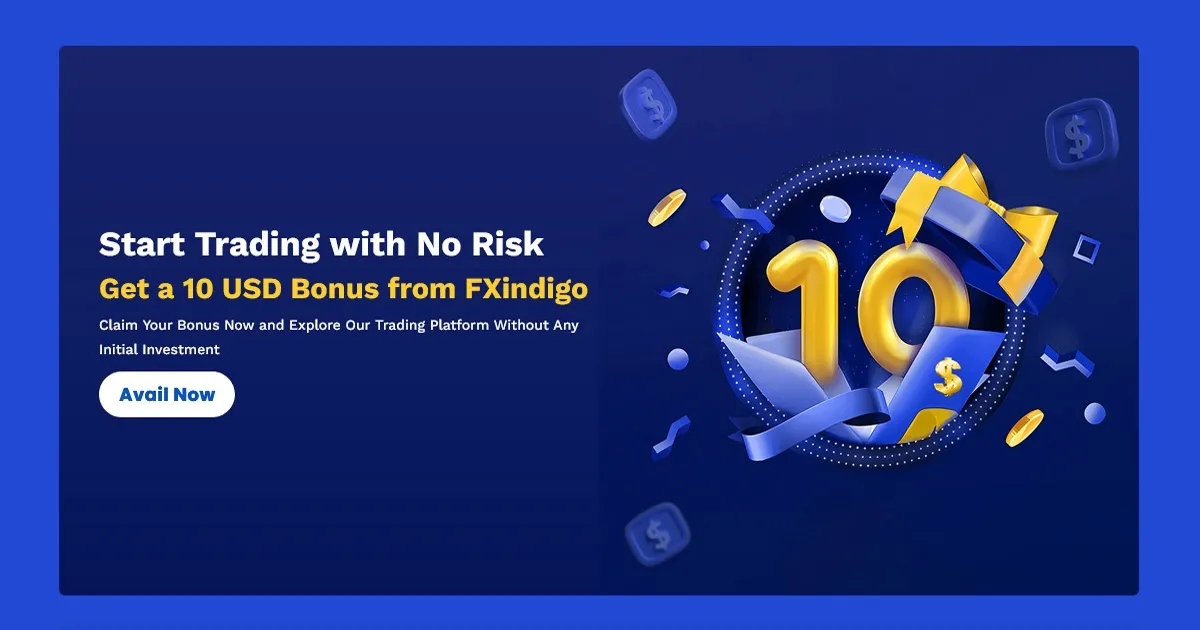Get a 10 USD No Deposit Bonus from FXindigo