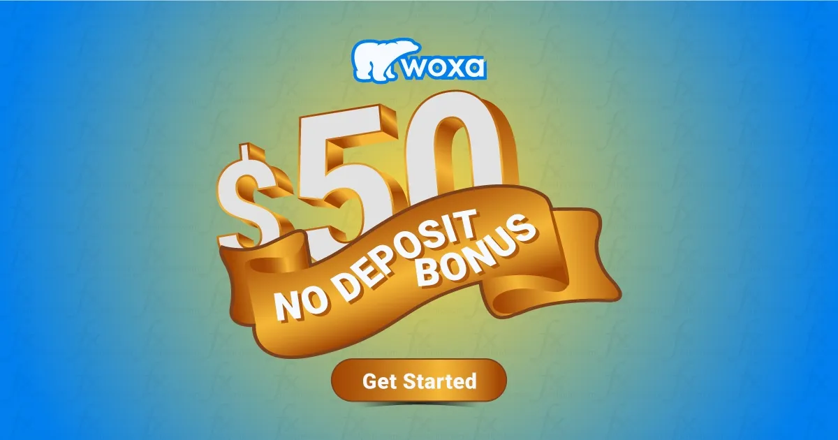 $50 No Deposit Forex Welcome Bonus from Woxa