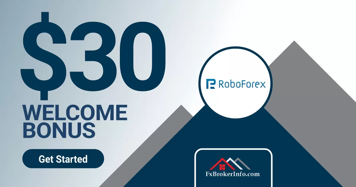 Get RoboForex 30 USD Welcome Bonus