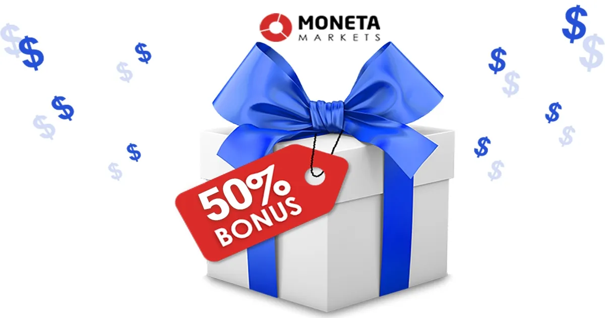Moneta Markets 50% Forex Deposit Bonus