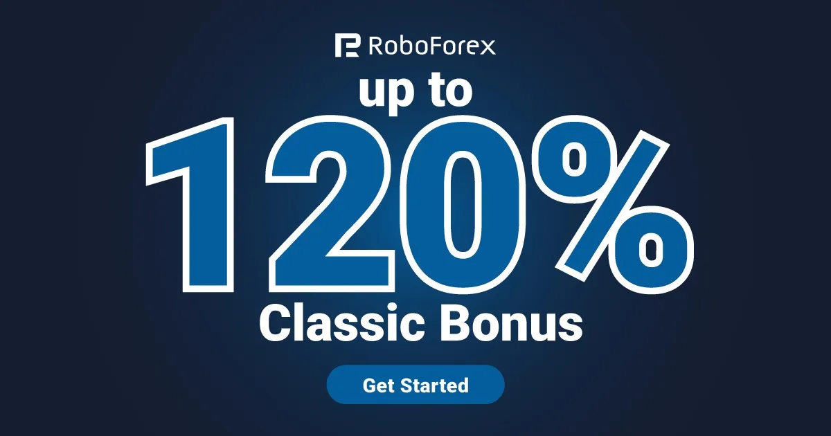Enjoy from a classic bonus of up to 120% at Roboforex