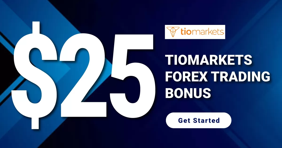 TIOMarkets $25 USD Trading Bonus