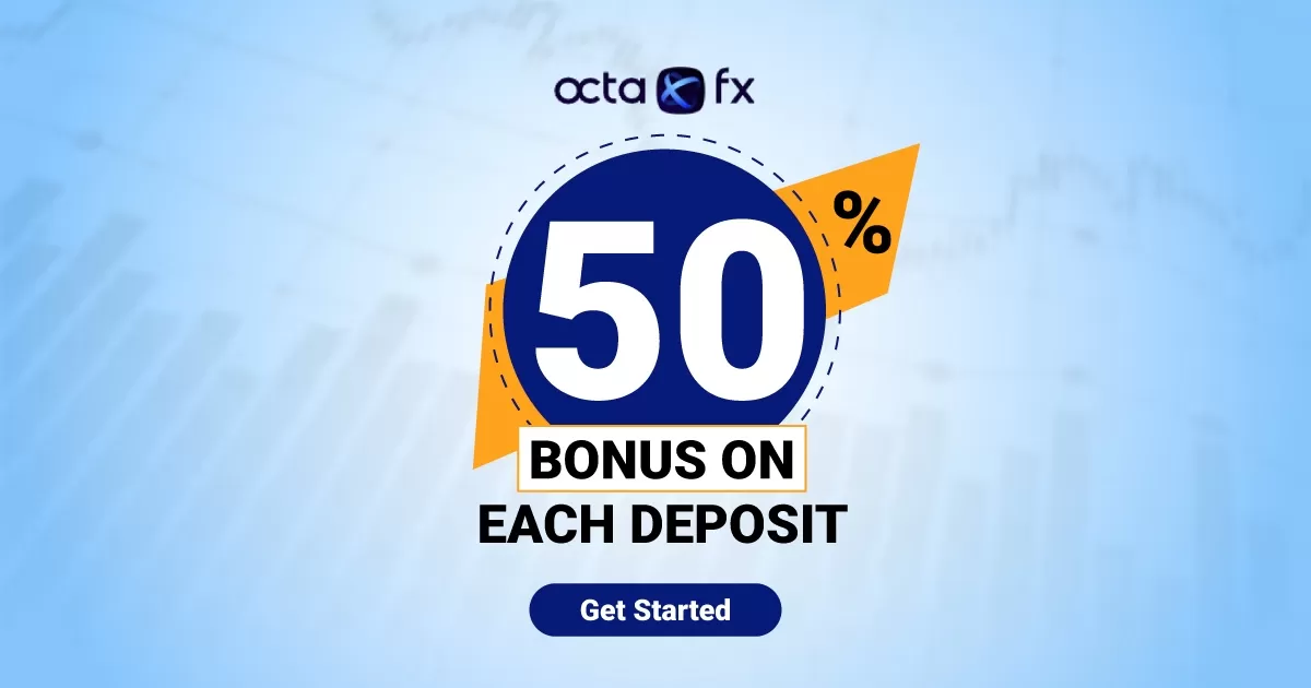 50% Bonus on Each Deposit OctaFX