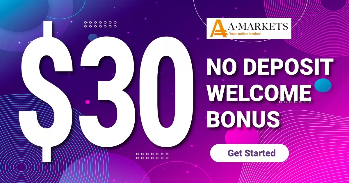 Amarkets $30 No Deposit Welcome Bonus