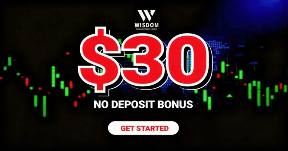 WISDOM No Deposit Bonus $30 Free Welcome Bonus