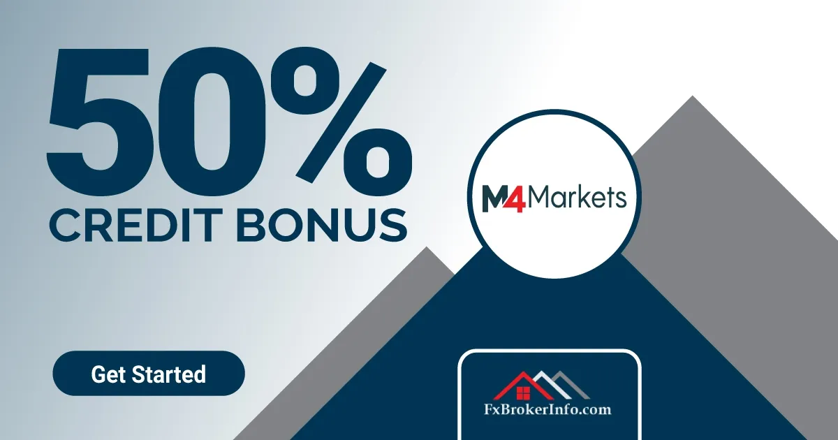 Earn 50% Credit Bonus Claim up to $10,000  M4Markets