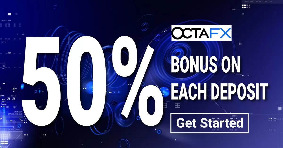 Receive 50% Deposit Bonus on OctaFX