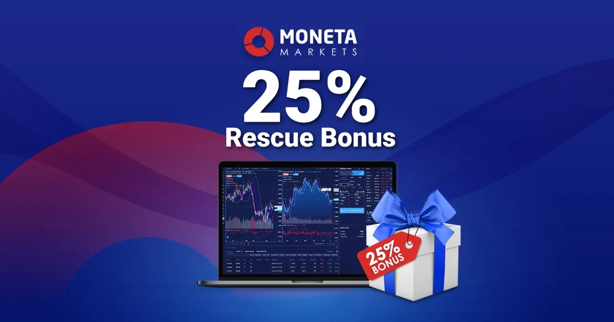 Moneta Markets Forex 25% Rescue Deposit Bonus