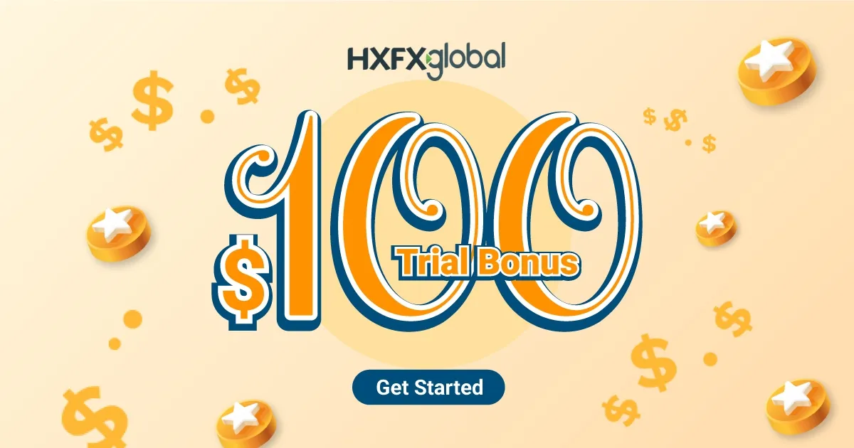 Get Forex $100 Free Trial Bonus - HXFX Global