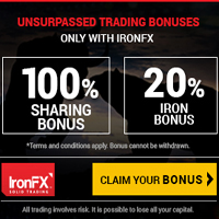 IronFx Offer 100% Sharing Bonus Unlimited