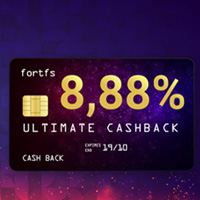 Receive 8,88% Ultimate Cashback offer FortFS