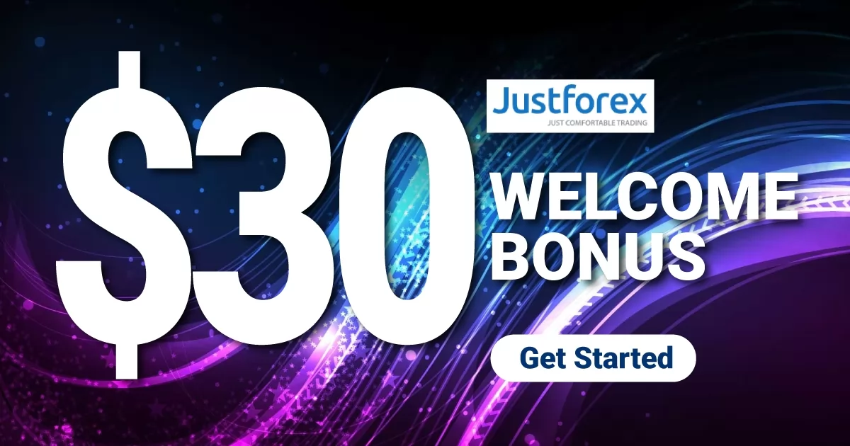 Get $30 Welcome Bonus on JustForex