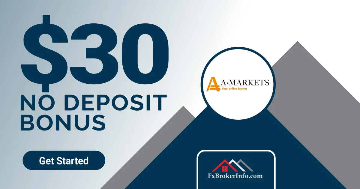 30 USD Forex No Deposit Bonus from AMarkets
