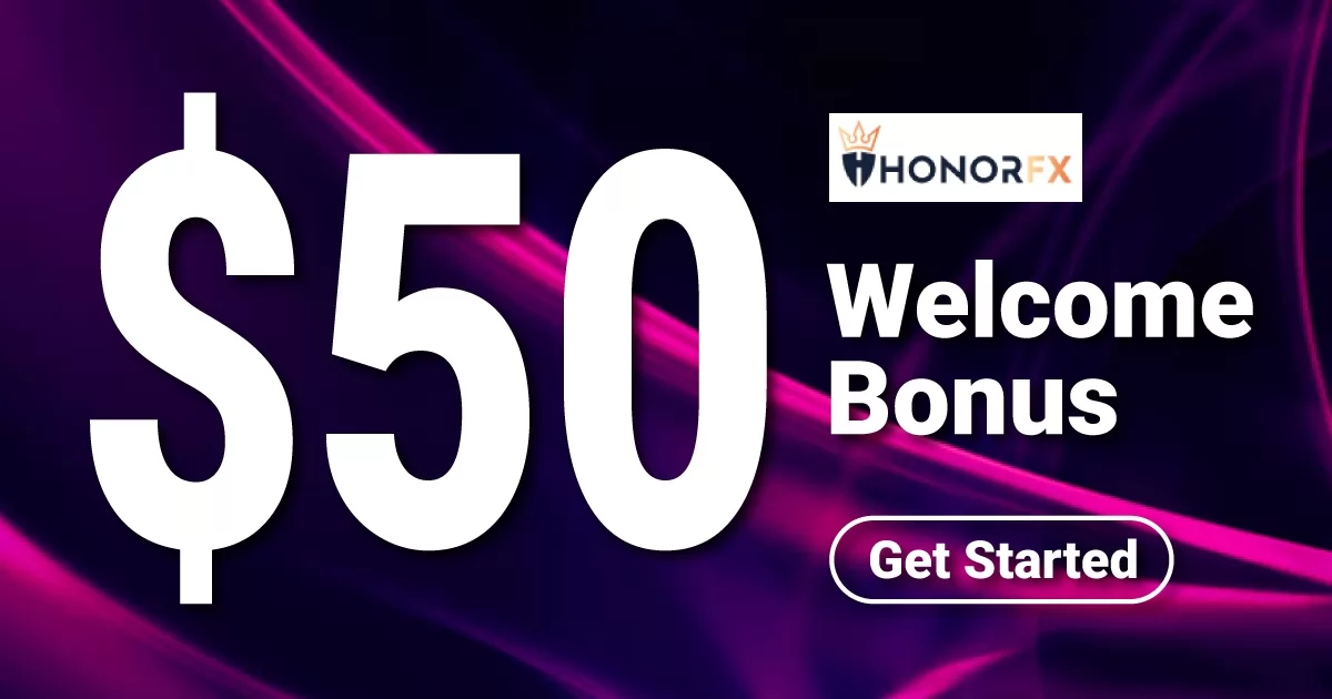 Receive HonorFX $50 Welcome NO Deposit Bonus