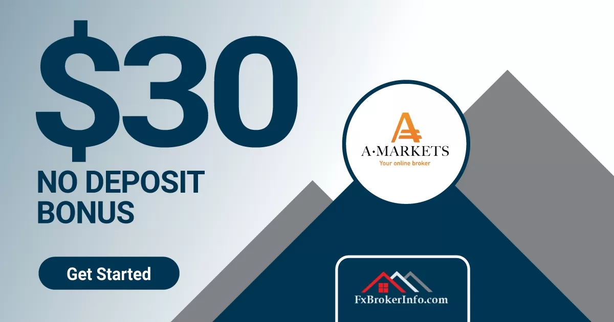 AMarkets $30 No Deposit Bonus