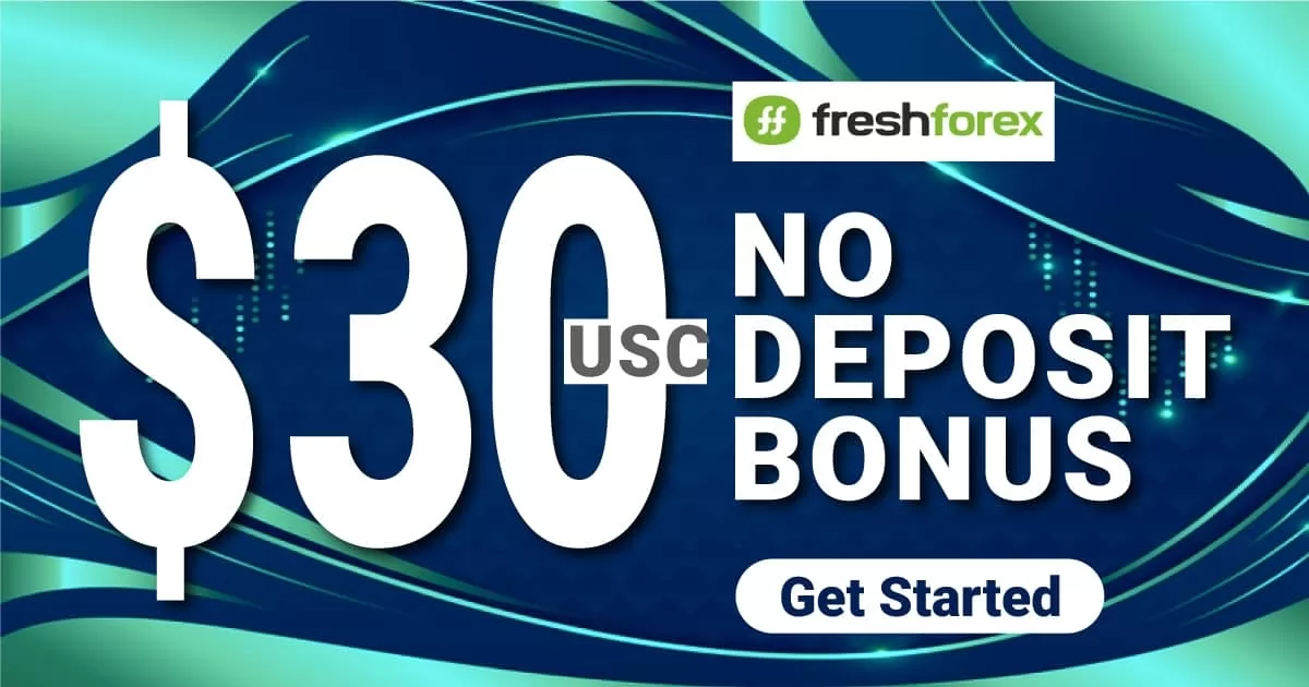 FreshForex $30 or 300 USC Forex No Deposit Bonus