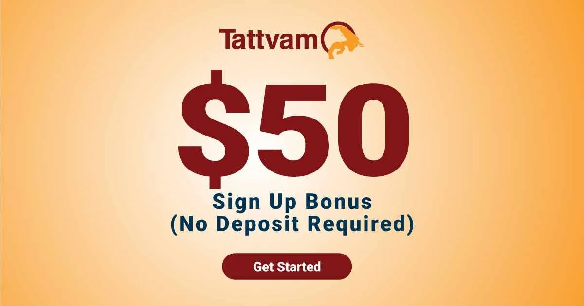 Tattvam Markets is offering $50 no deposit sign-up bonus