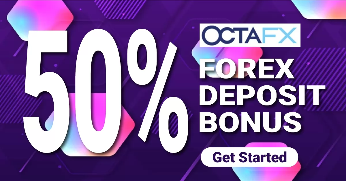 OctaFX 50% Forex Deposit bonus for each clients (Limited Time)