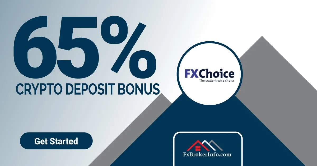 FxChoice 65% Forex Cryptocurrencies Deposit Bonus
