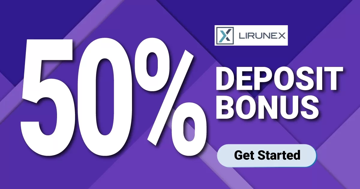 Get 50% Deposit Bonus Lirunex