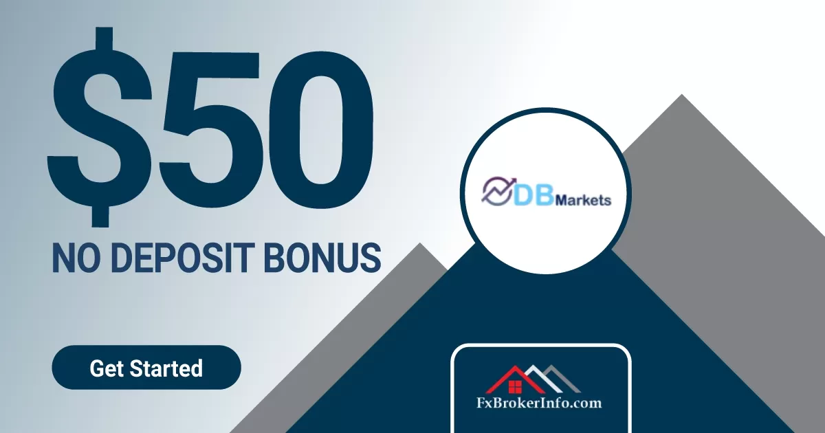  $50 Welcome No Deposit Bonus DB Markets.