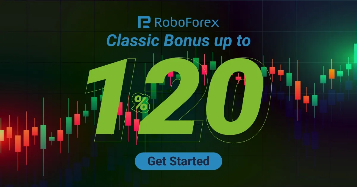 Get Classic bonus up to 120% Roboforex