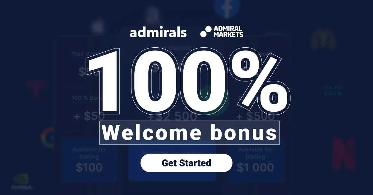 Forex 100% Deposit Bonus for all from Admirals