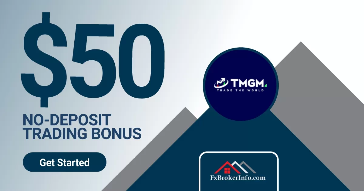 TMGM 50 USD Forex No Deposit Bonus 2022