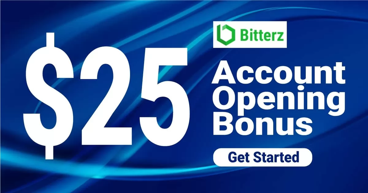 $25 Crypto Reward for Opening another record with Bitterz