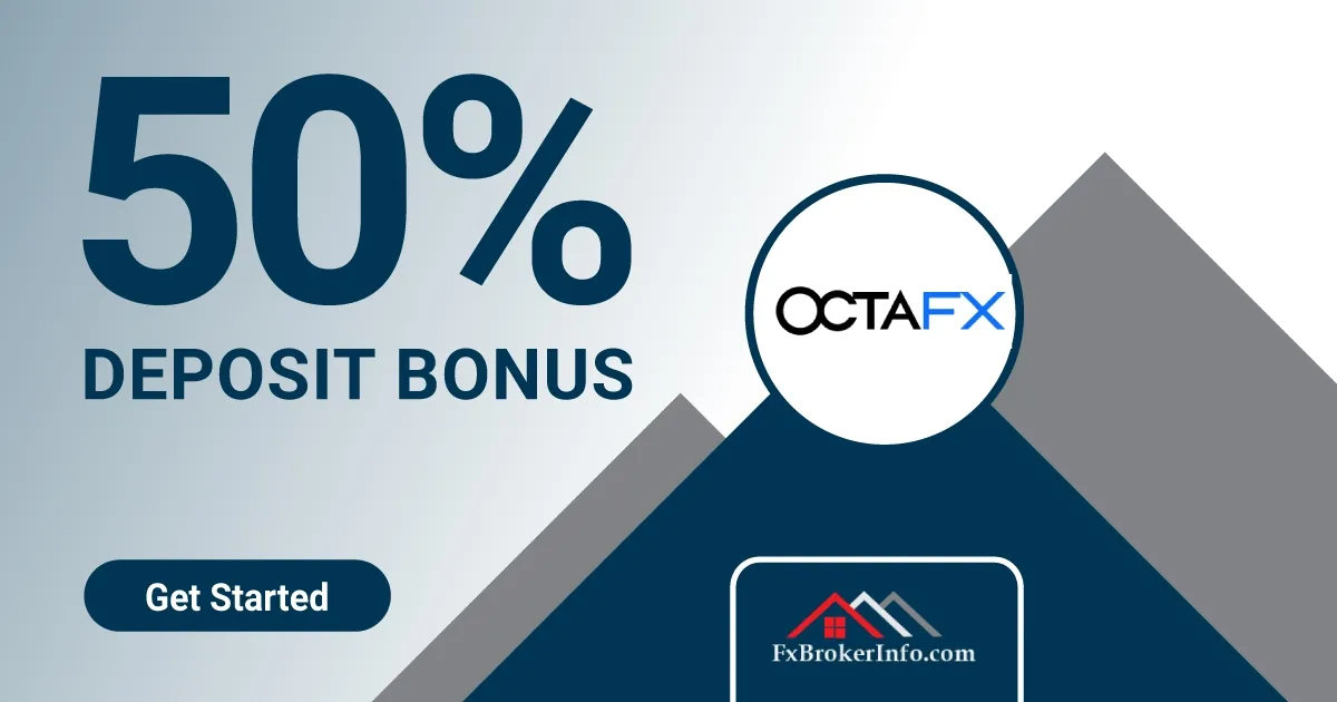 OctaFX Forex Bonus 50% on each Deposit