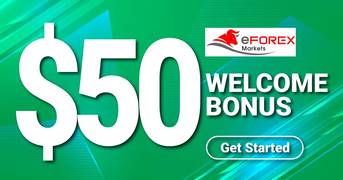 eForex Markets $50 Welcome Bonus
