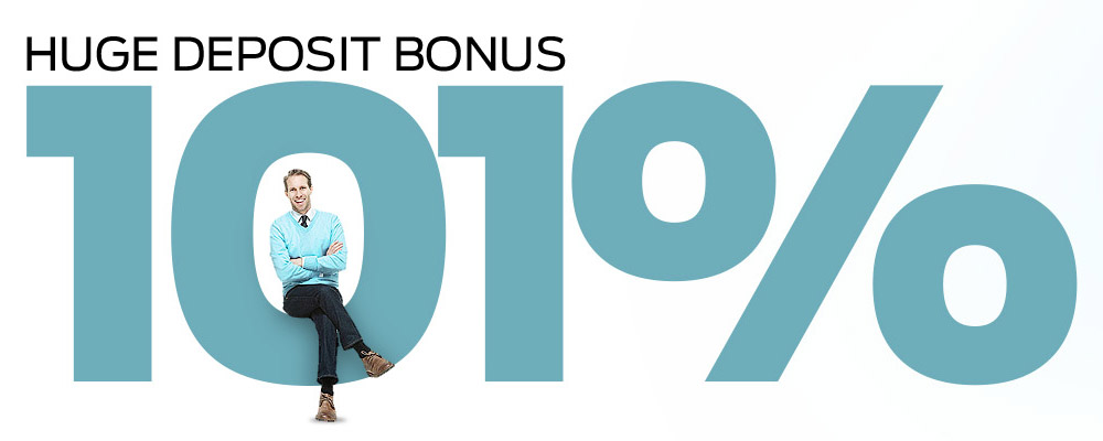 101% Huge Deposit Bonus offer by FreshForex